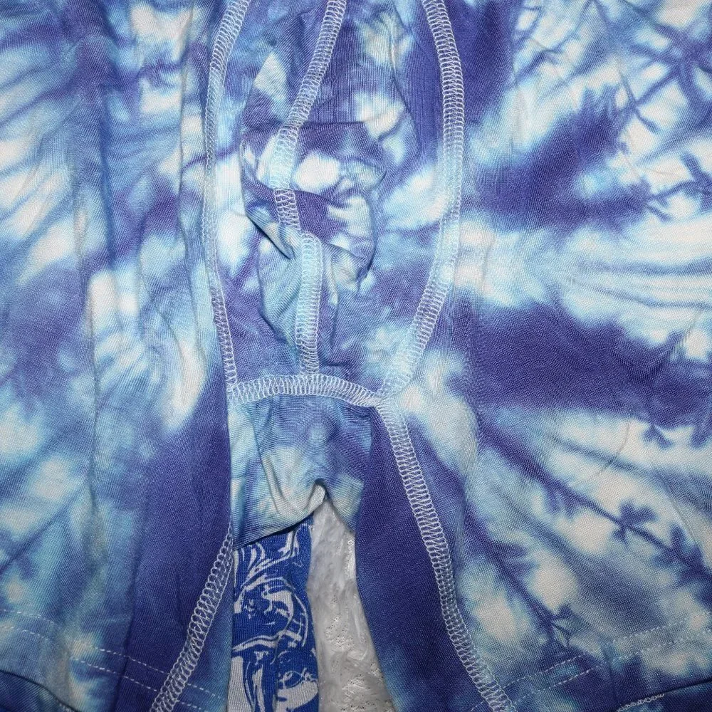 MeUndies boxer briefs size medium tye dye and swirls plus big cat! NWOT